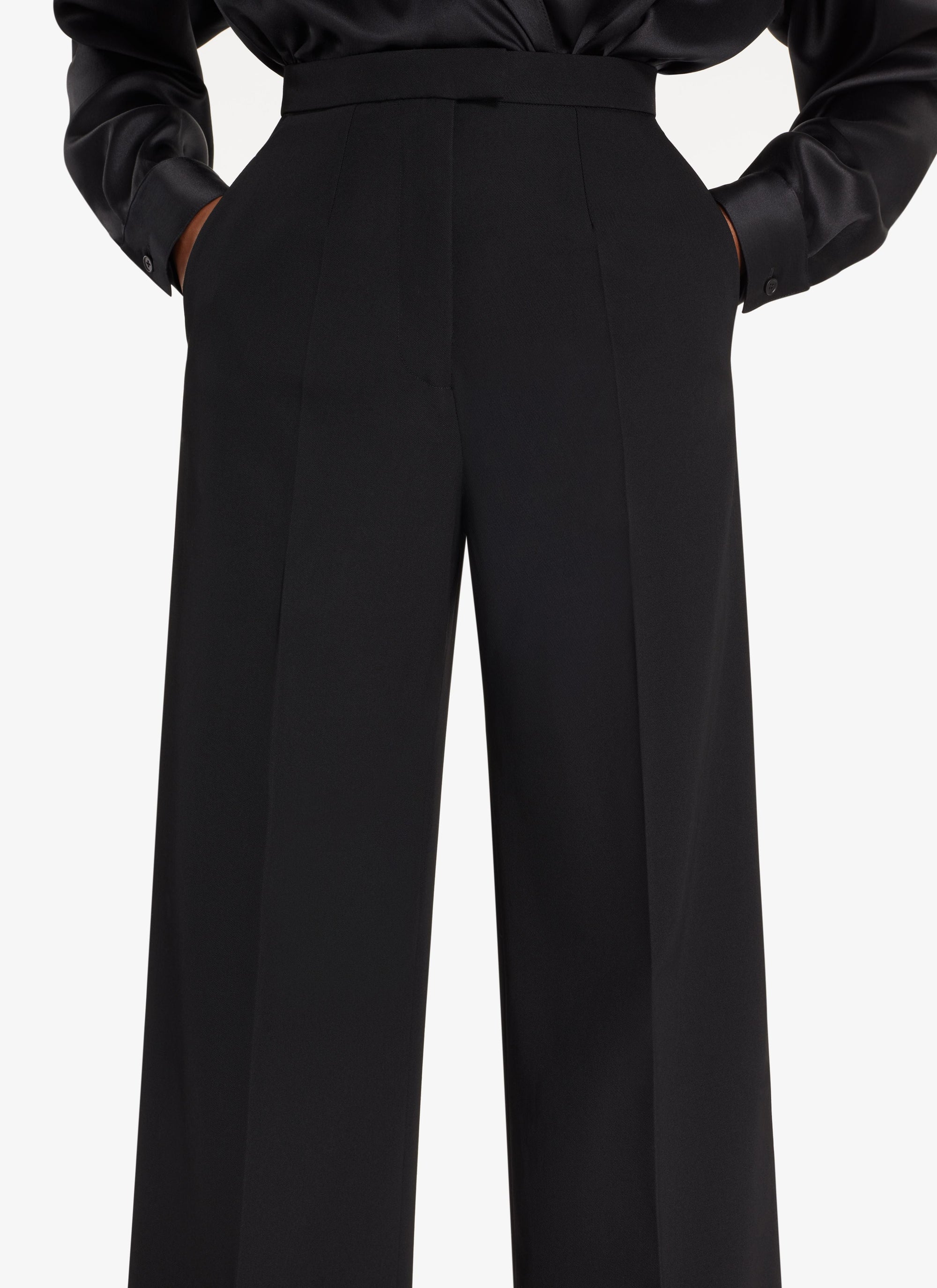 Body à capuche en soie - Noir Alaïa