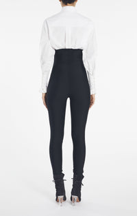 Chemise blouse en popeline de coton - Blanc