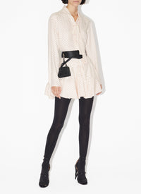 Silk Spot Skirt - Pink & Red