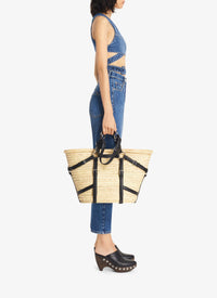 Brassière en denim Alaïa - Bleu Jeans