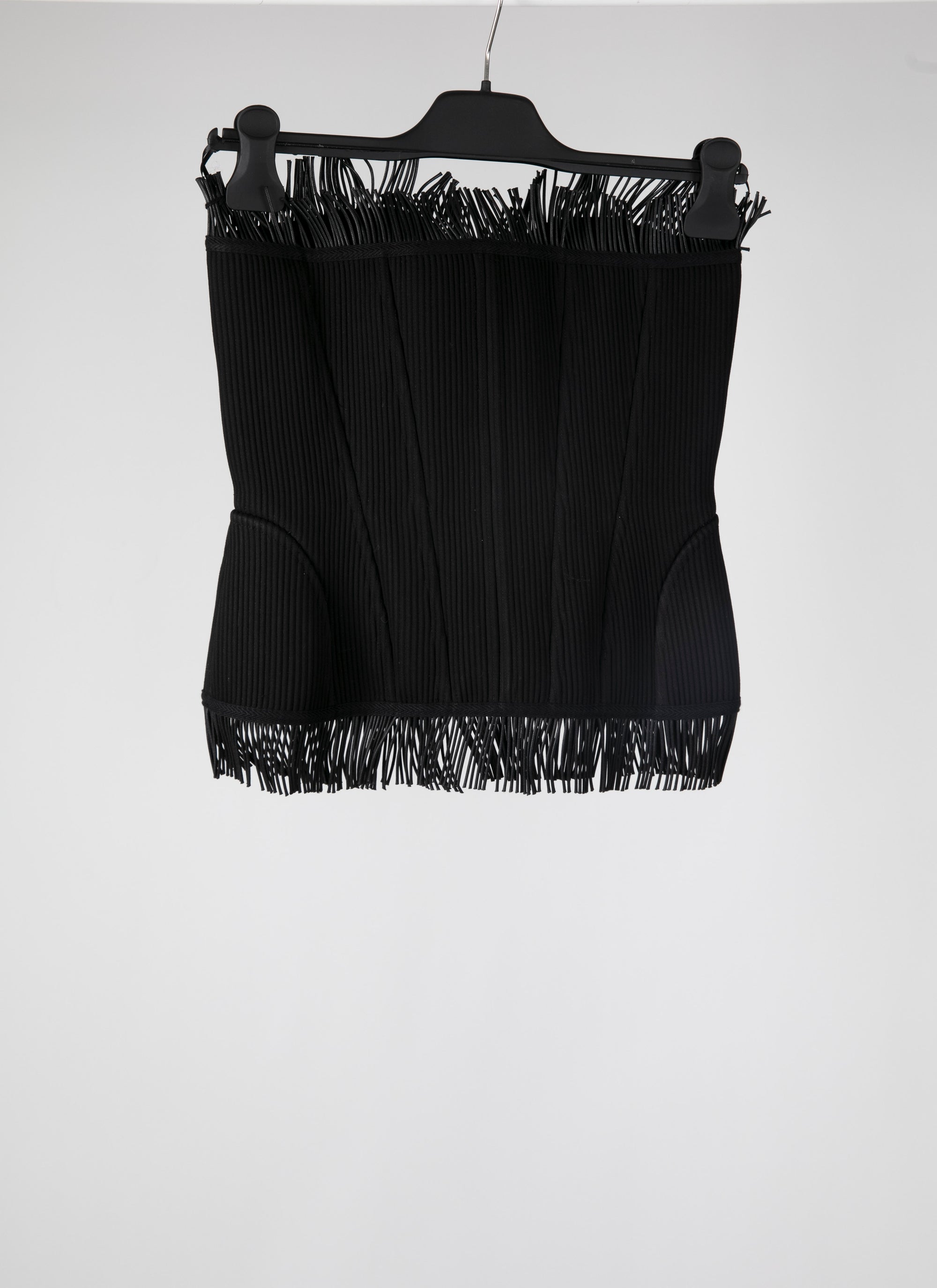 Bustier à franges - Noir