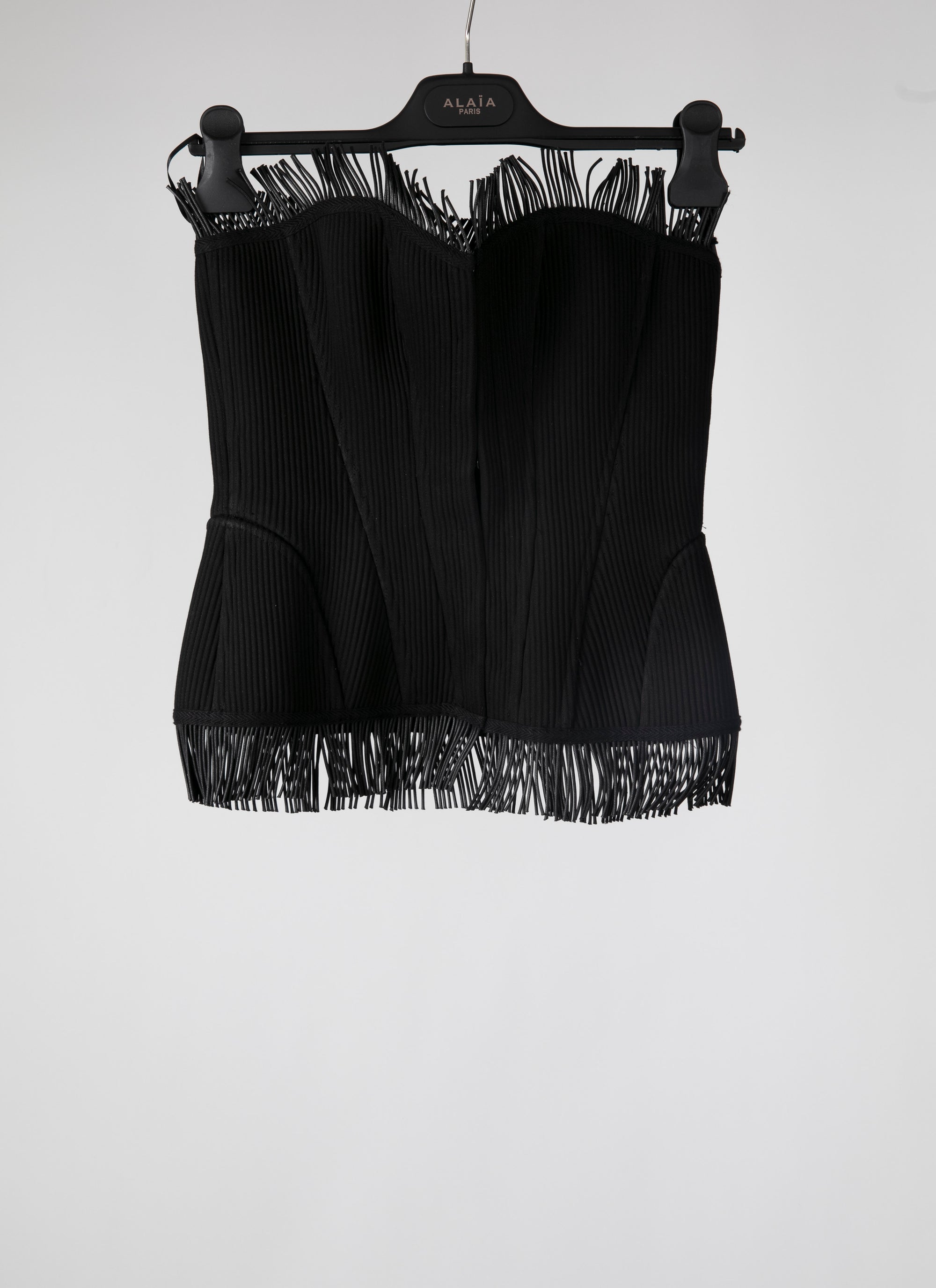 Bustier à franges - Noir
