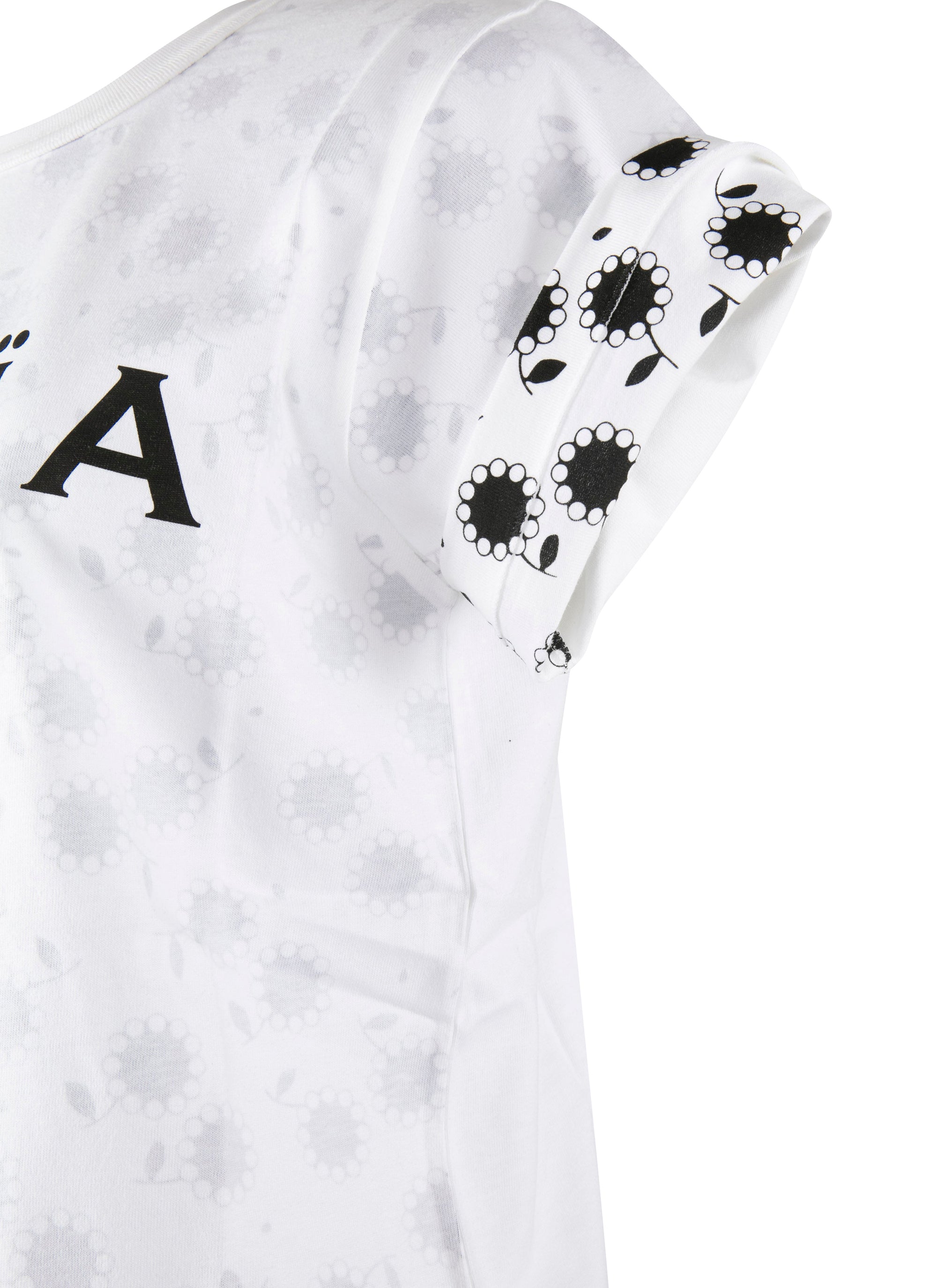 Alaïa logo T-shirt short sleeves - White & Black