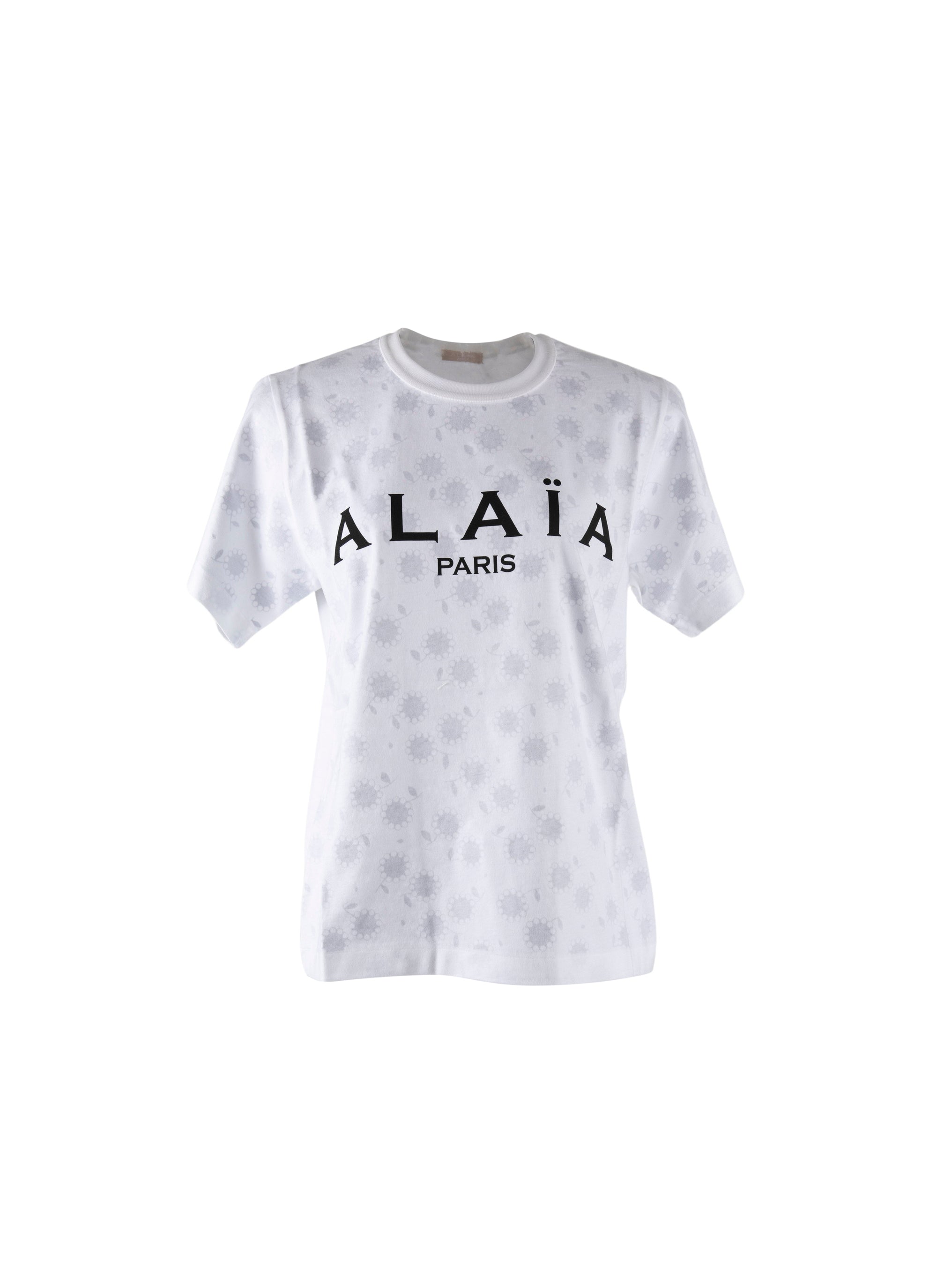 Alaïa short-sleeved logo T-shirt - Intense White