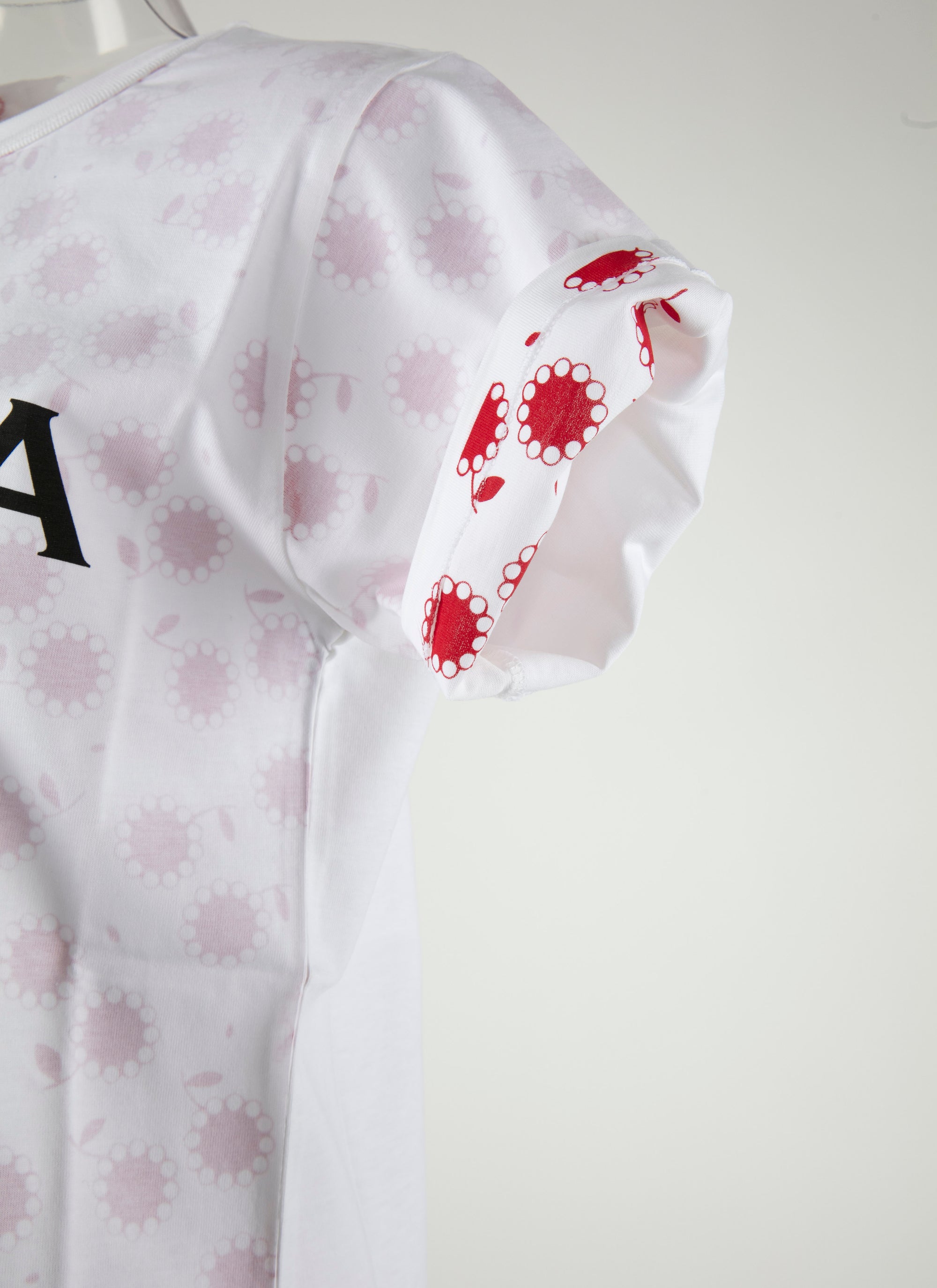 Alaïa short-sleeved logo T-shirt - White & Red