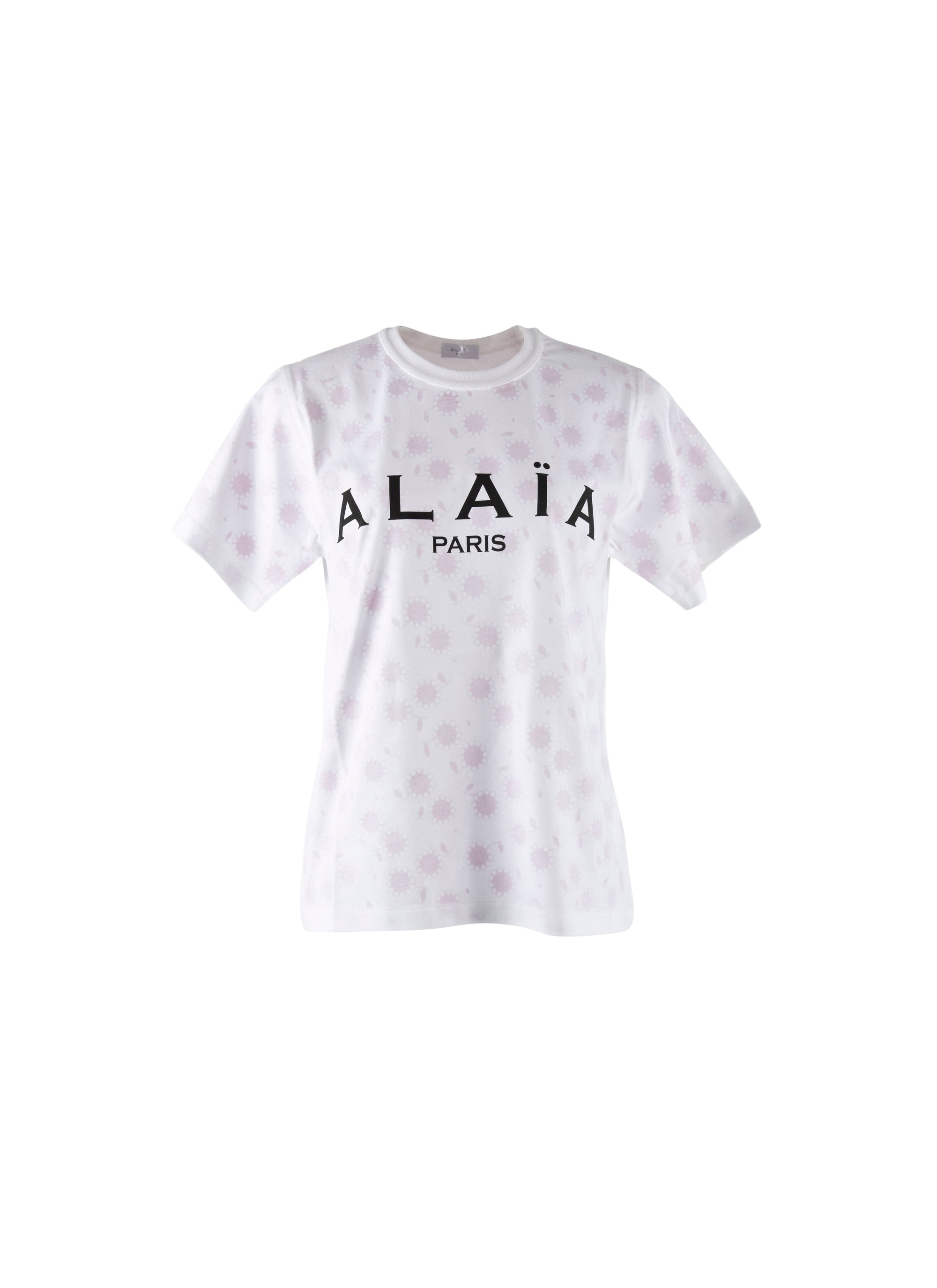 Alaïa short-sleeved logo T-shirt - White & Red