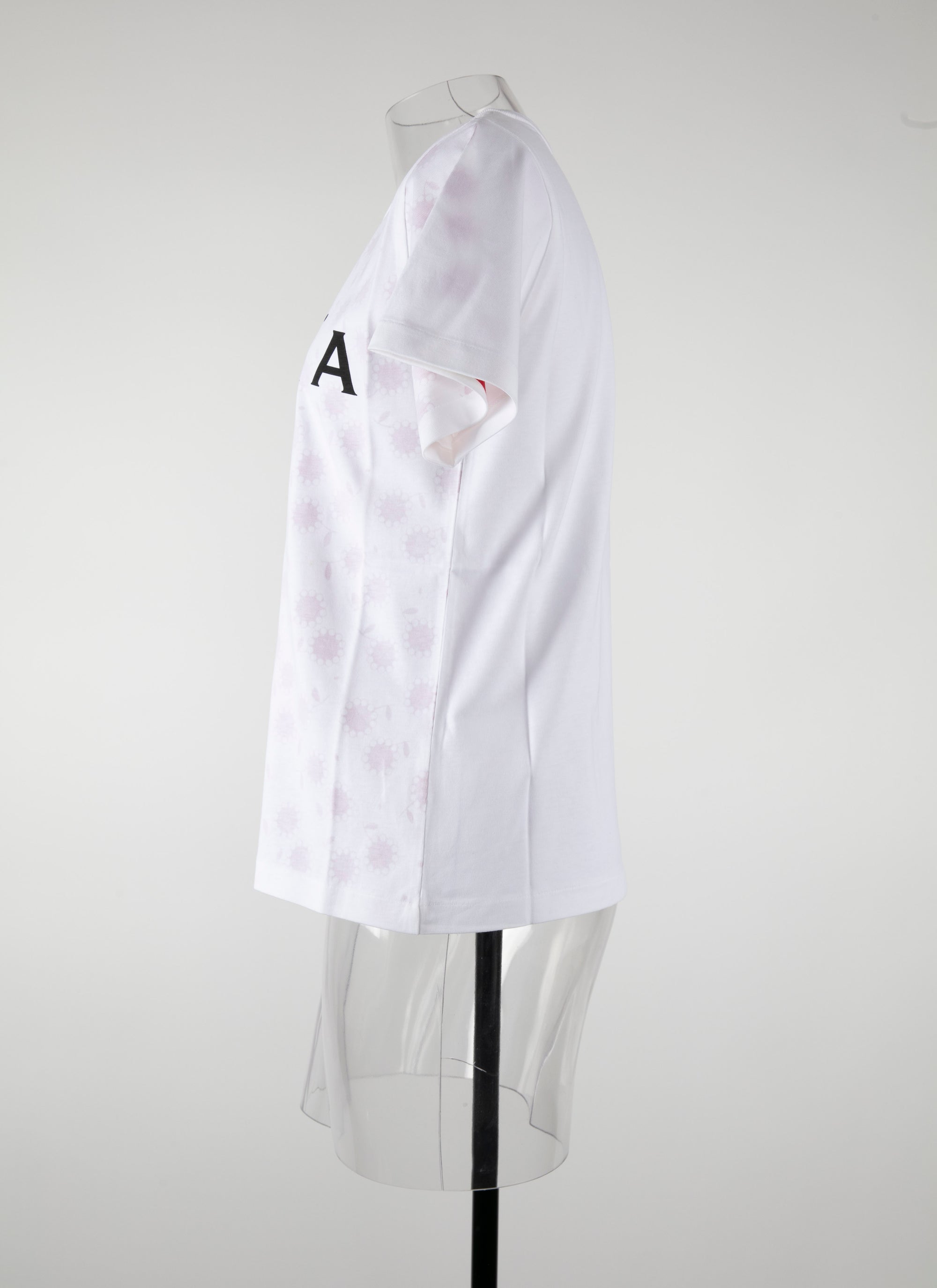Alaïa short-sleeved logo T-shirt - White & Red