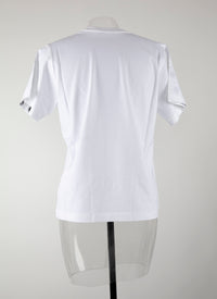 Alaïa short-sleeved logo T-shirt - Intense White