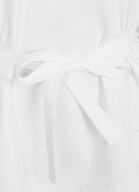 Structured T-shirt - White