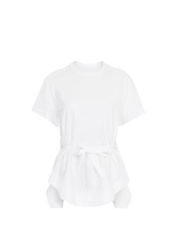 Structured T-shirt - White