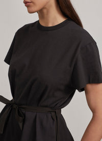 T-shirt structuré - Noir