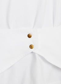 Long structured T-shirt - White