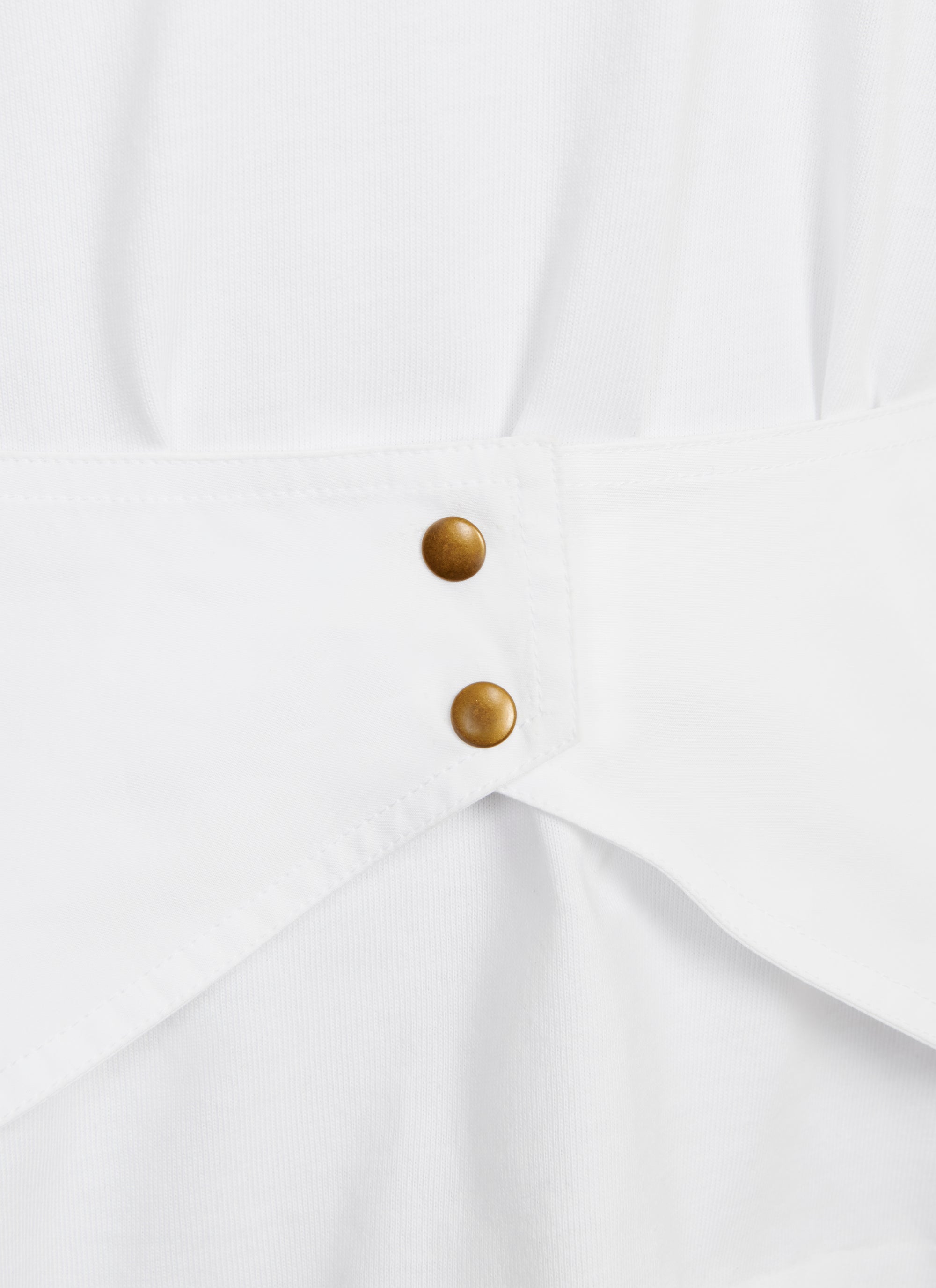 Long structured T-shirt - White