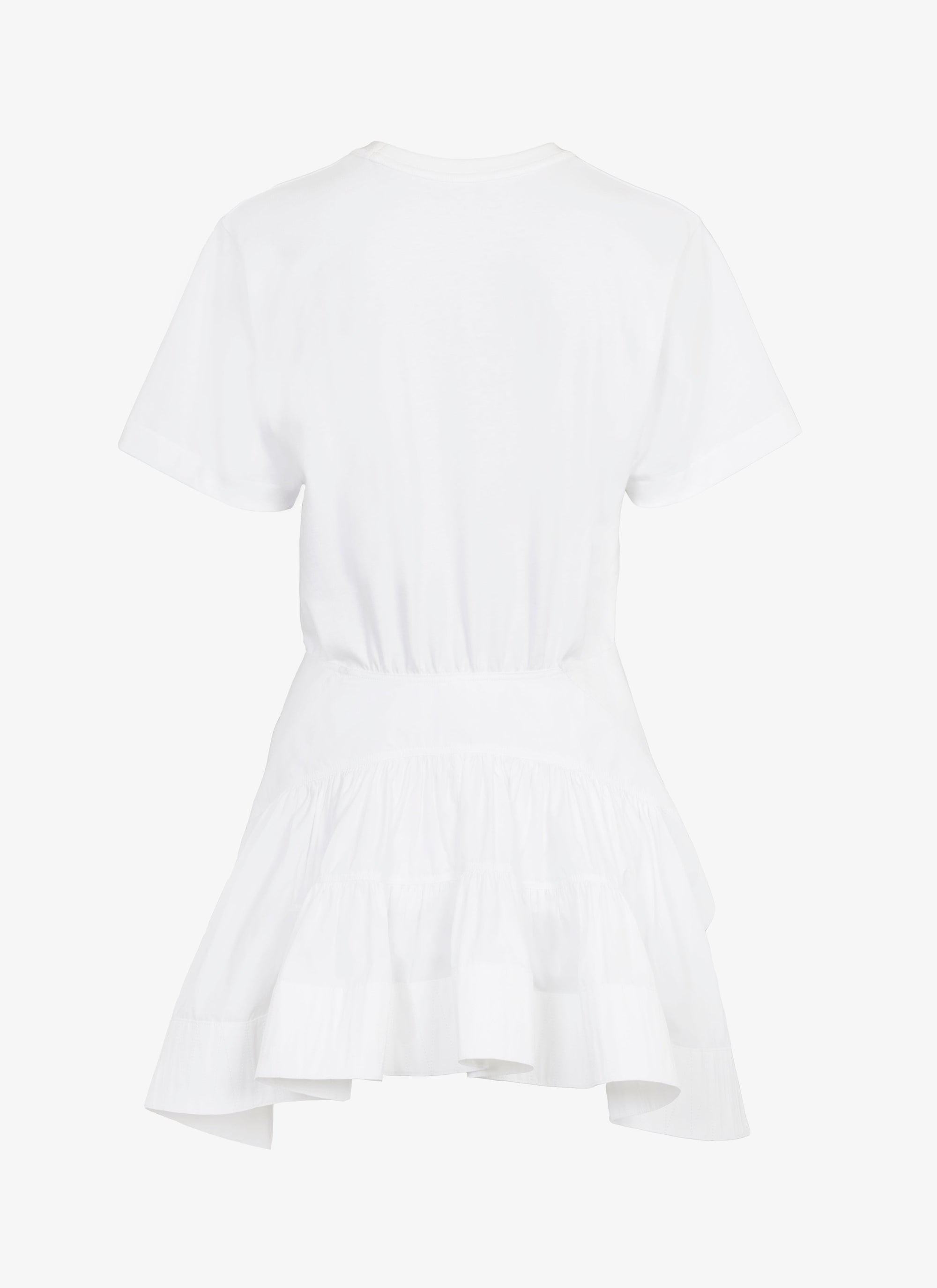Long structured T-shirt - White