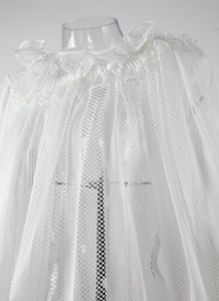 Blouse à manches longues - Blanc