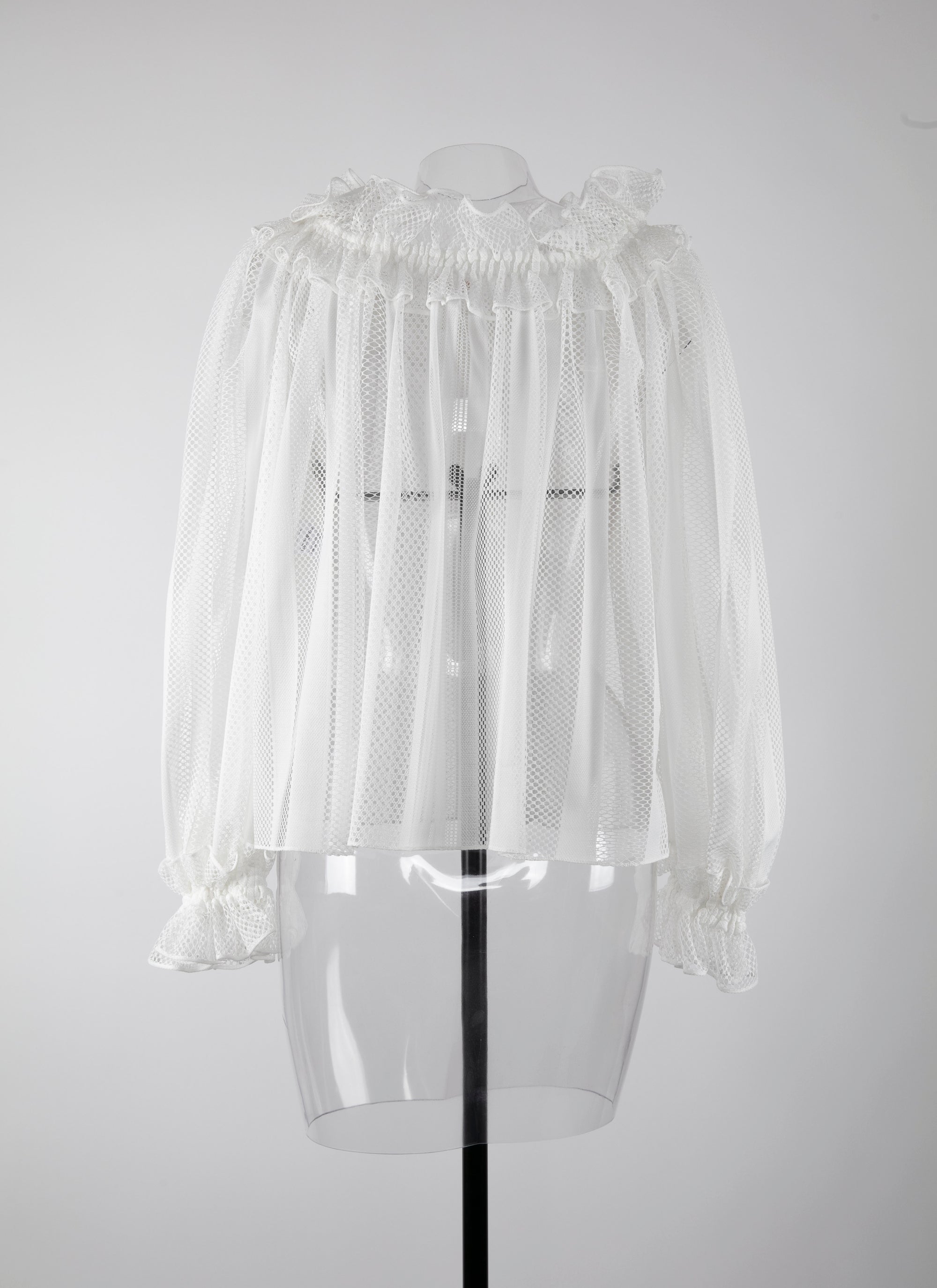 Blouse à manches longues - Blanc