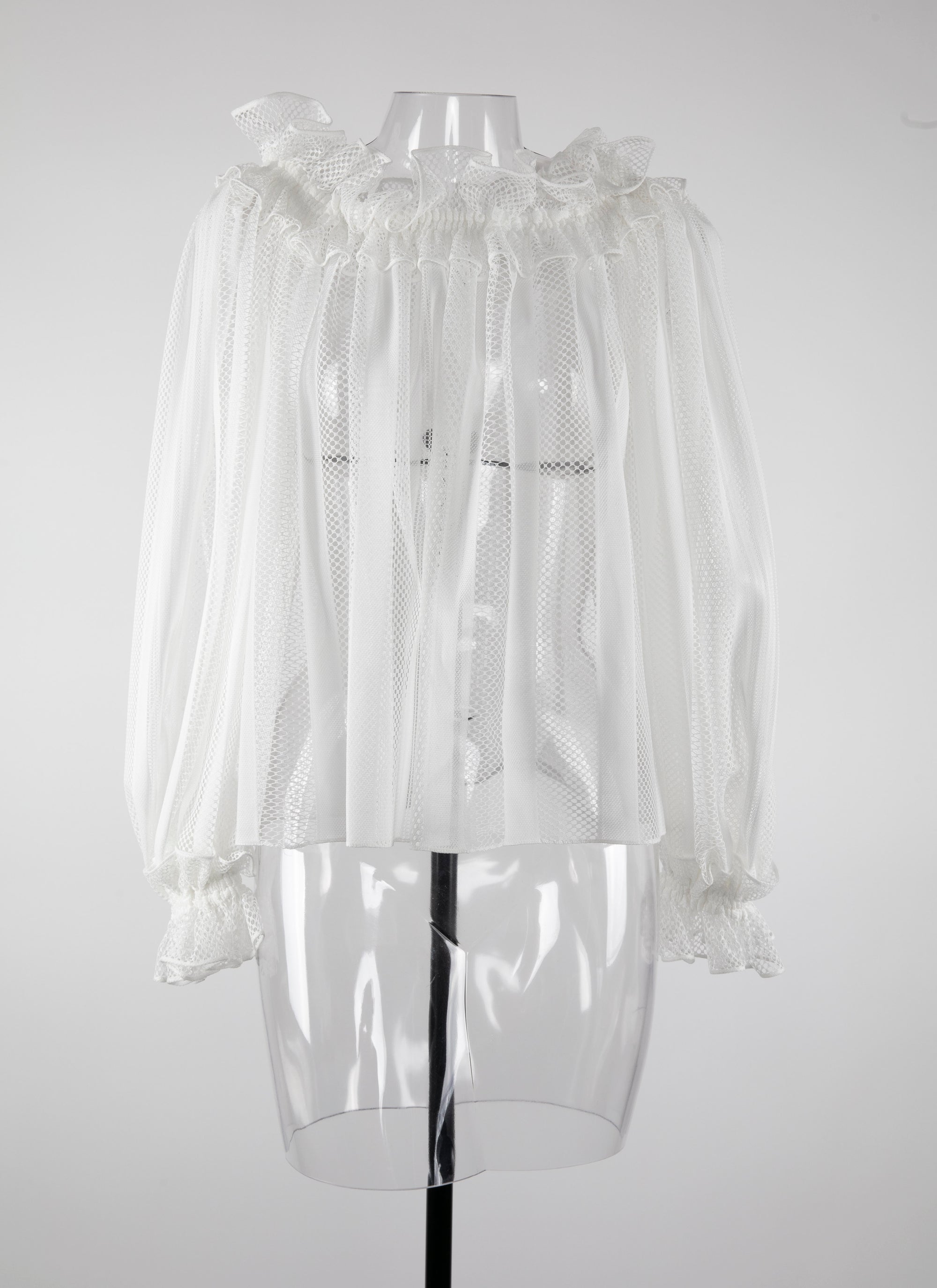 Blouse à manches longues - Blanc