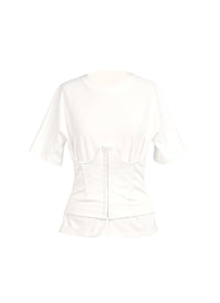 T-shirt corset - Blanc