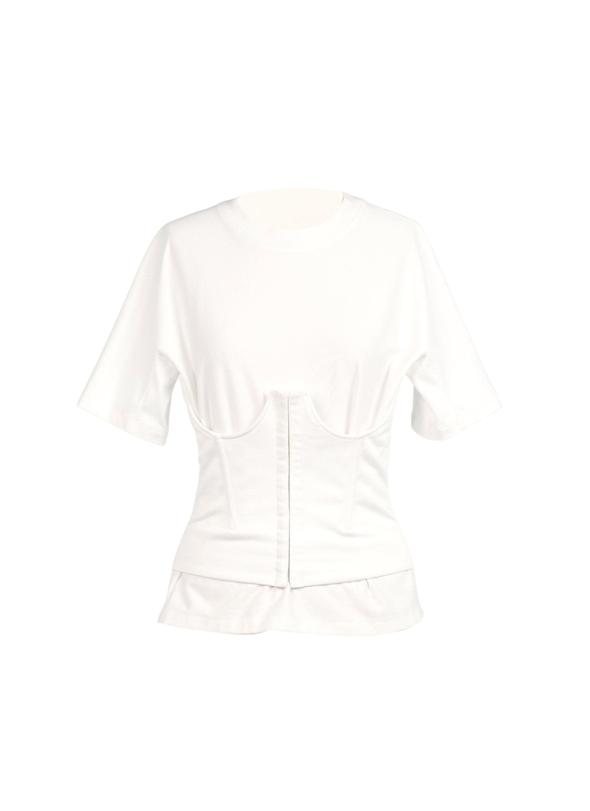 T-shirt corset - Blanc
