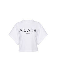 Alaïa Logo T-shirt - White & Black