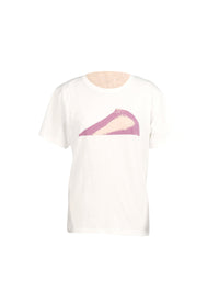 T-shirt César with painted motif - White