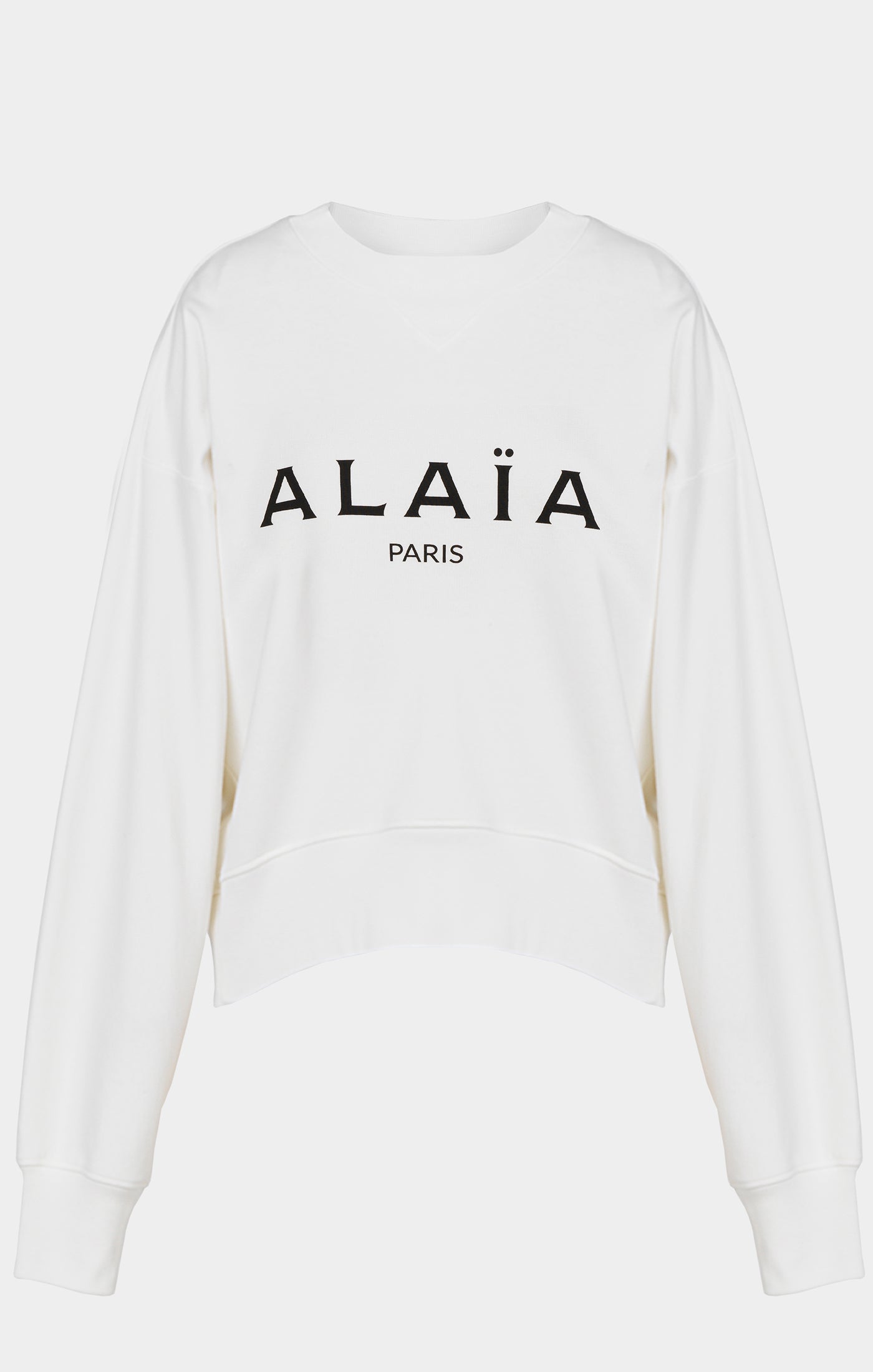 Sweat à logo Alaïa - Blanc & Noir