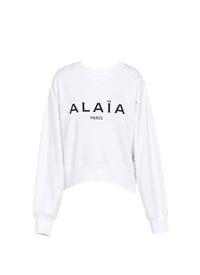 Sweat à logo Alaïa - Blanc & Noir