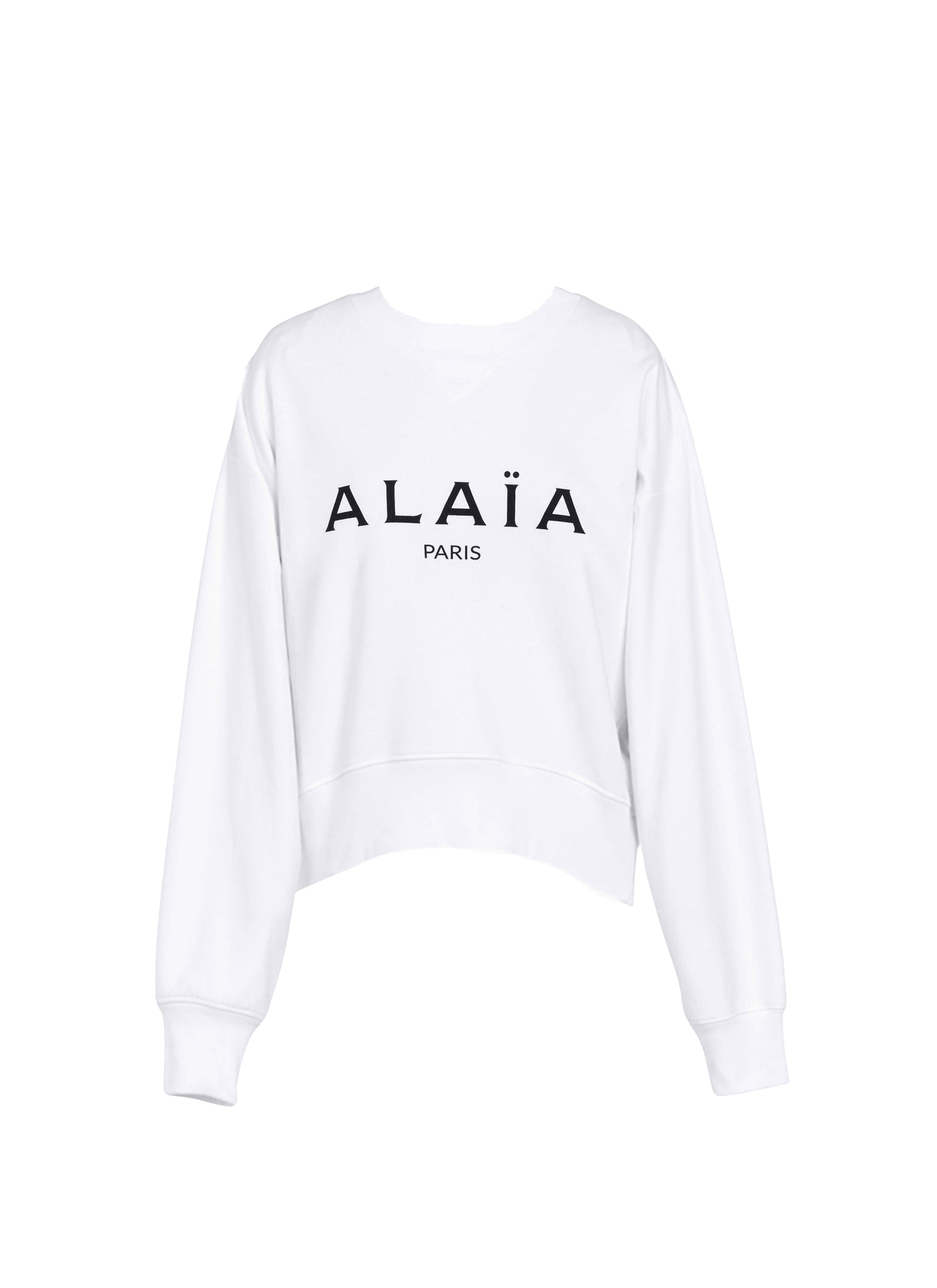 Sweat à logo Alaïa - Blanc & Noir