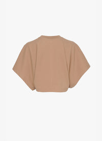 T-shirt court Alaïa - Nude & Blanc