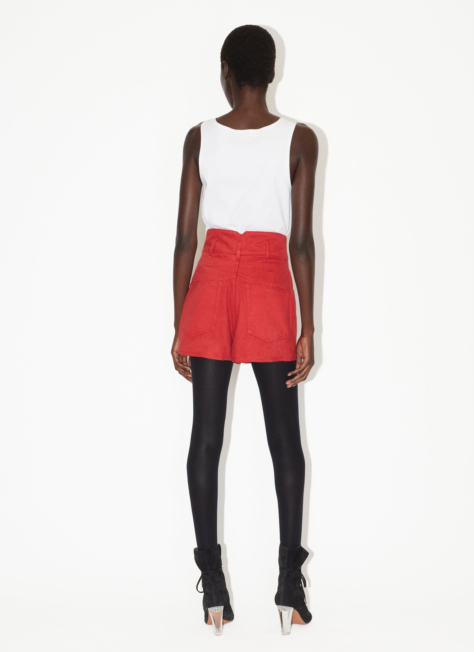 Alaïa Long Sleeve Tank Top - White & Black