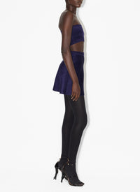 Brassière en laine velours - Indigo