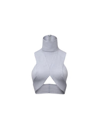 Circular ribbed top - Pastel Blue