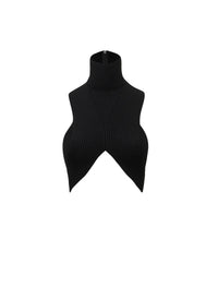 Circular ribbed top - Black Alaïa