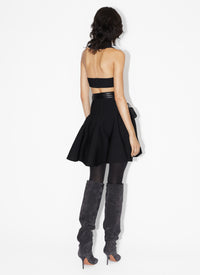 Circular ribbed top - Black Alaïa