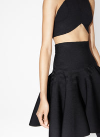 Circular ribbed top - Black Alaïa