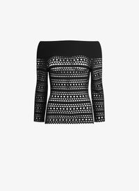 Long Sleeve Vienna Top - Black Alaïa