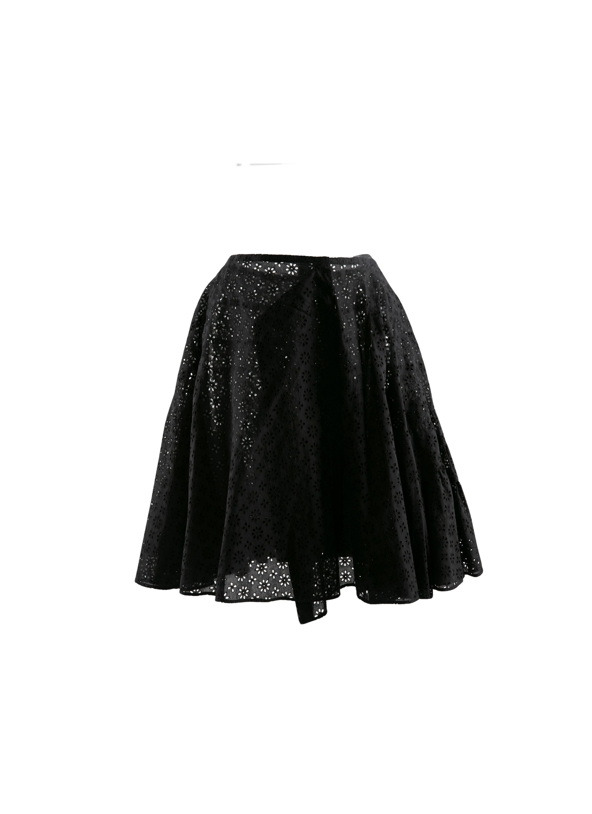 Openwork skater skirt without lining - Black intense