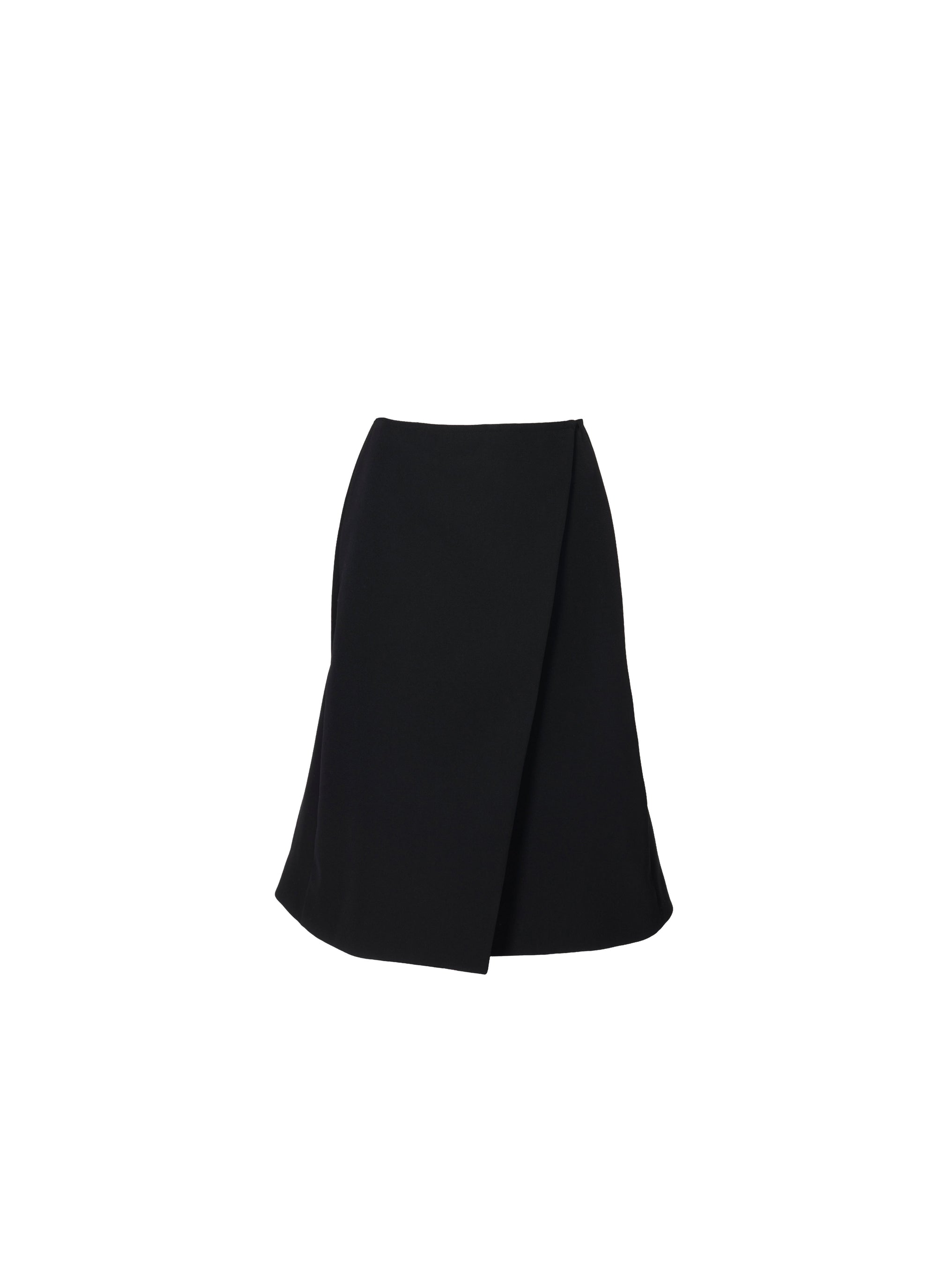 Jupe portefeuille en laine - Noir Alaia