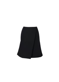 Wrap Skirt in Wool - Black Alaïa