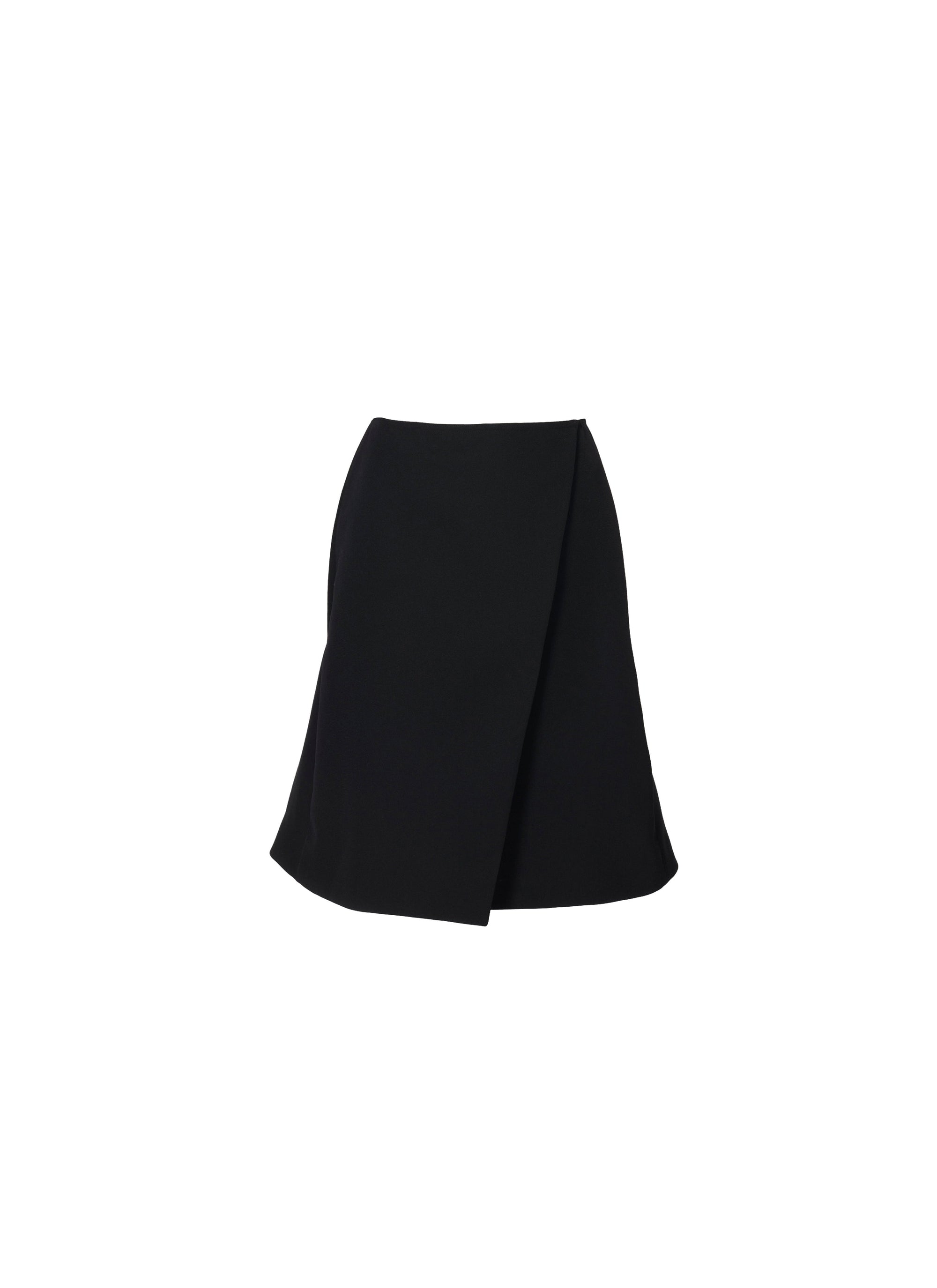 Wrap Skirt in Wool - Black Alaïa