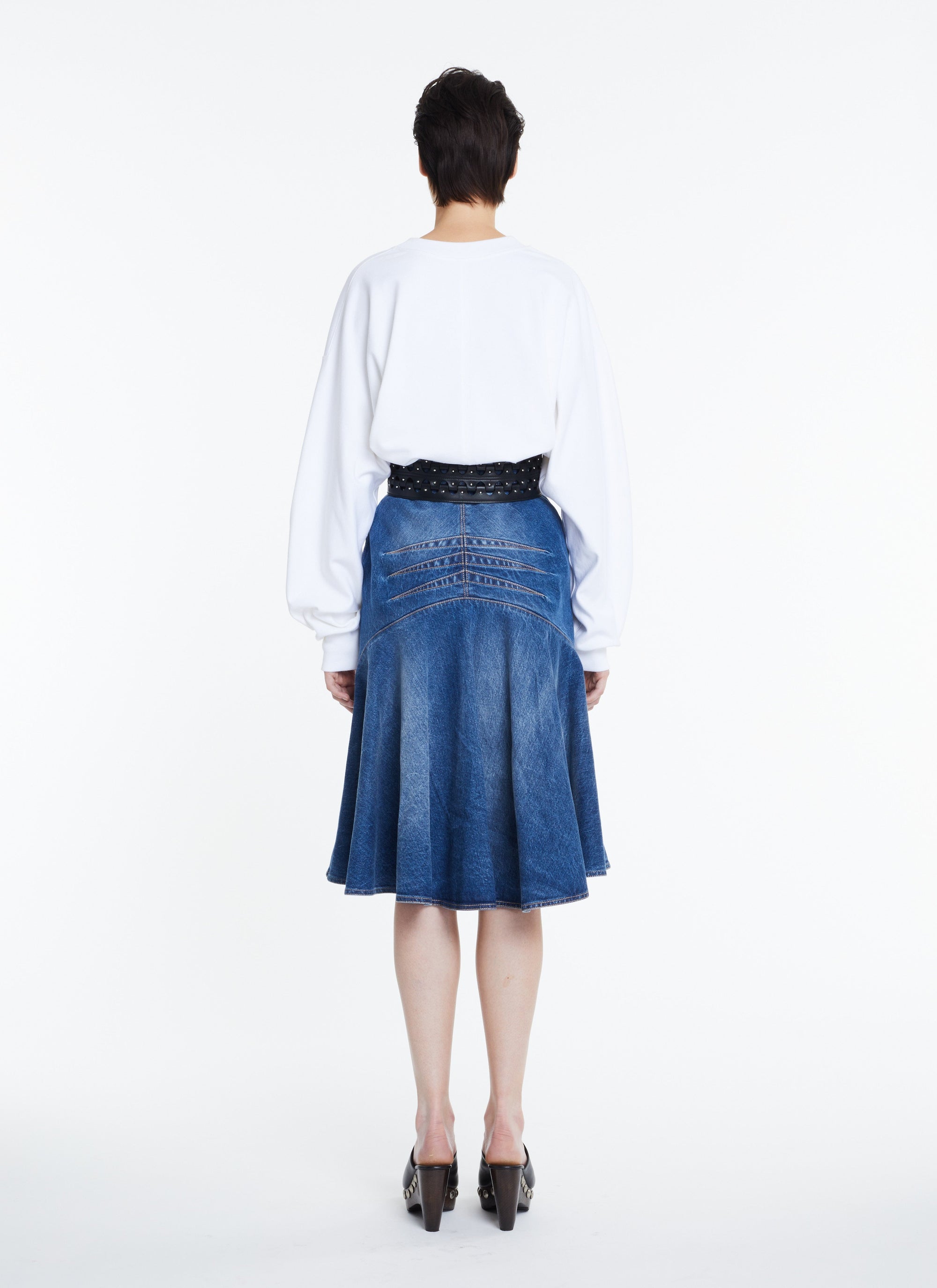 Midi skirt - Jeans Blue