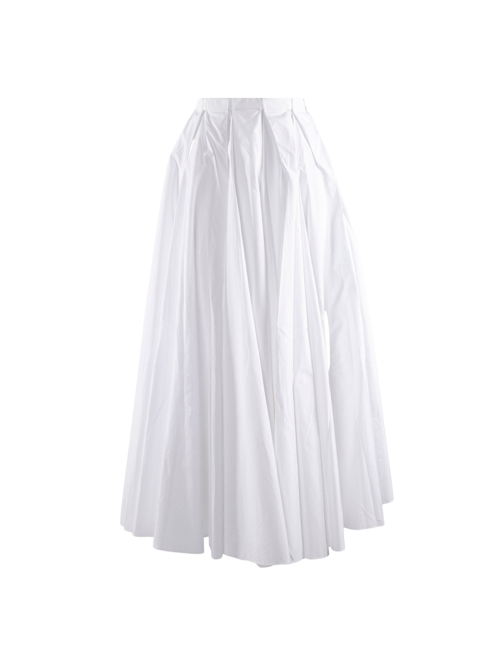 Jupe longue triangle - Blanc