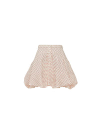 Silk Spot Skirt - Pink & Red