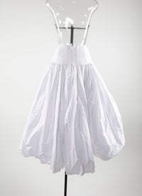 Long ball skirt - White