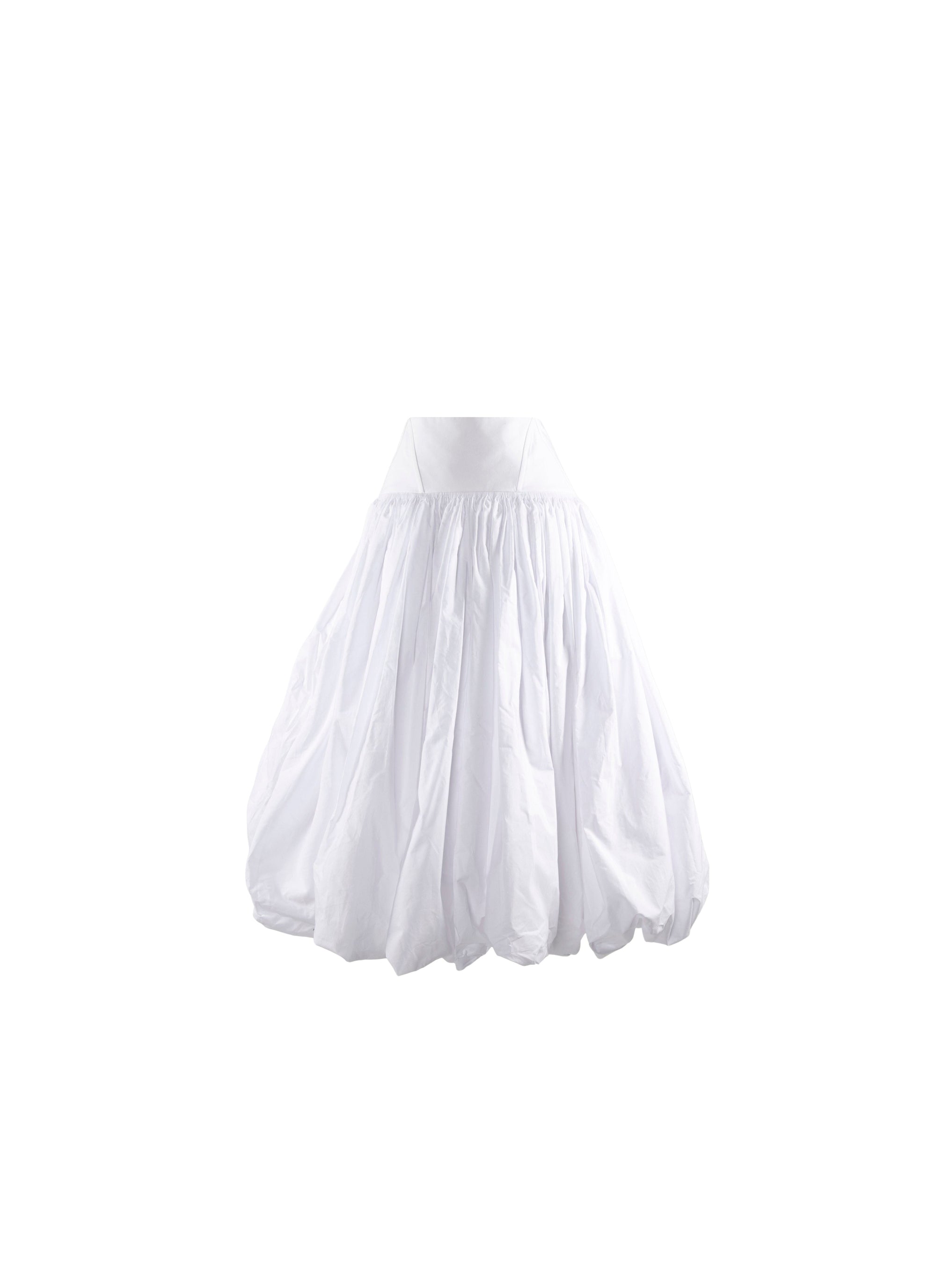 Long ball skirt - White
