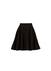 Jupe à volants en coton - Noir