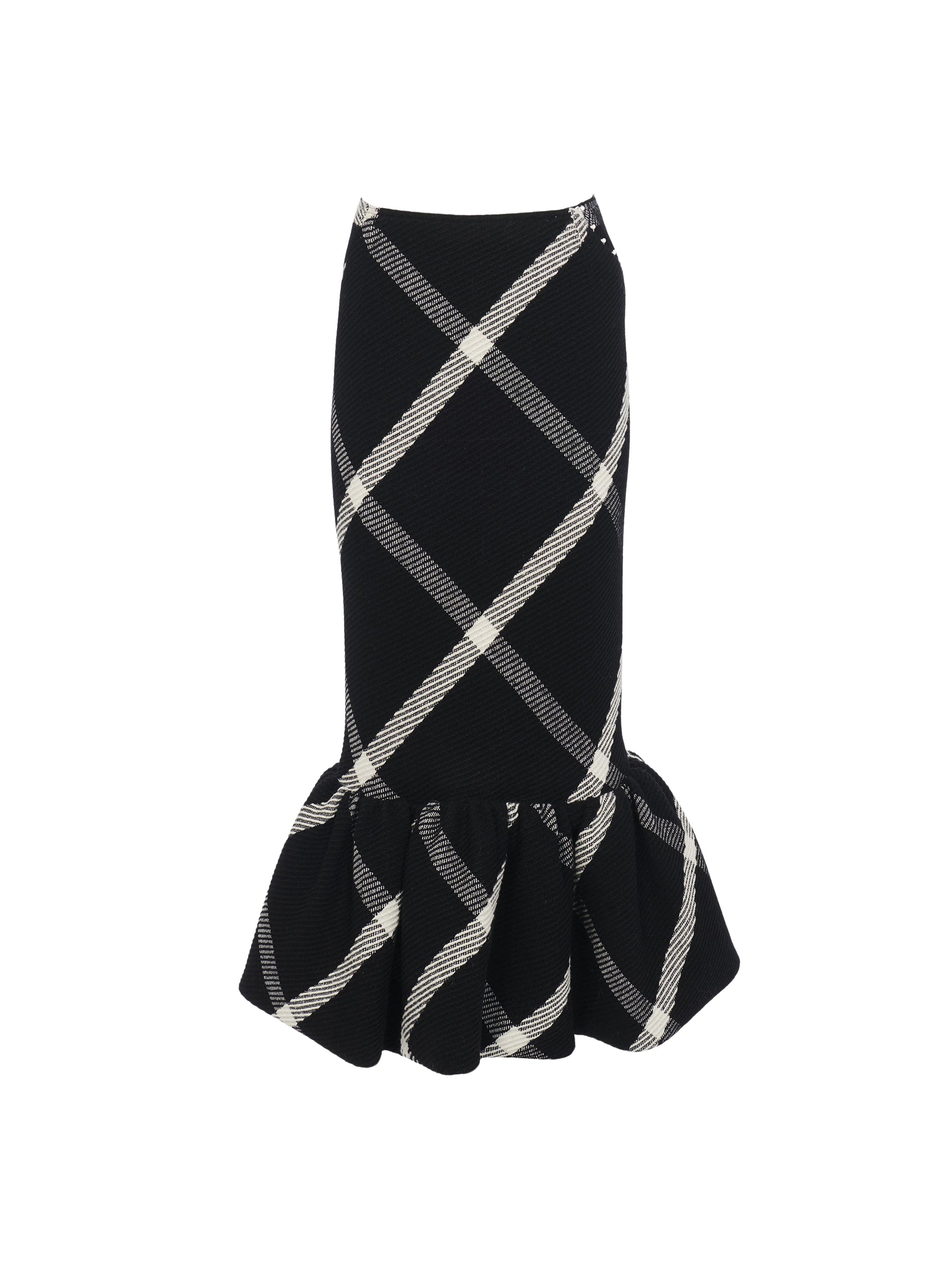 Jupe Fit&Flare en laine - Noir & Blanc
