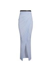 Draped skirt in jersey voile - Iris