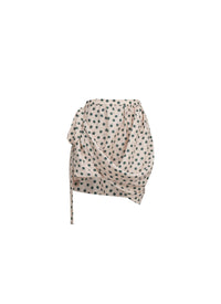 Jupe nouée à pois confettis en soie - Petale & Sauge