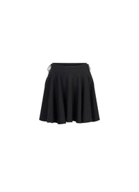 Jupe patineuse en laine - Noir Alaïa